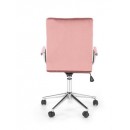 Кресло компьютерное HALMAR GONZO 4 розовый/хром